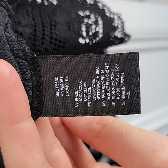 Black Lace Velvet Forever 21 Blouse - Picture 6 of 7